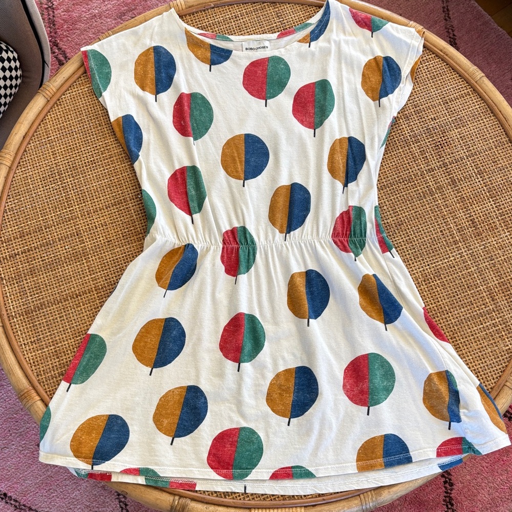 Adorable Bobo Choses Multicolor Patterned Cotton Dress 8/9